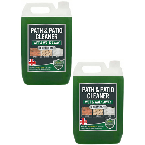 Green Stain Removing Patio & Path Outdoor Cleaning Fluid Solution Perfect For Driveways (5 Litre)