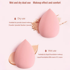 Popular Choice 20/21/40pcs of pink makeup kit, the set includes a multi-size soft brush, a variety of makeup eggs, a portable large-capacity travel makeup bag, and a full set of pink 2025 Internet celebrity makeup brushes