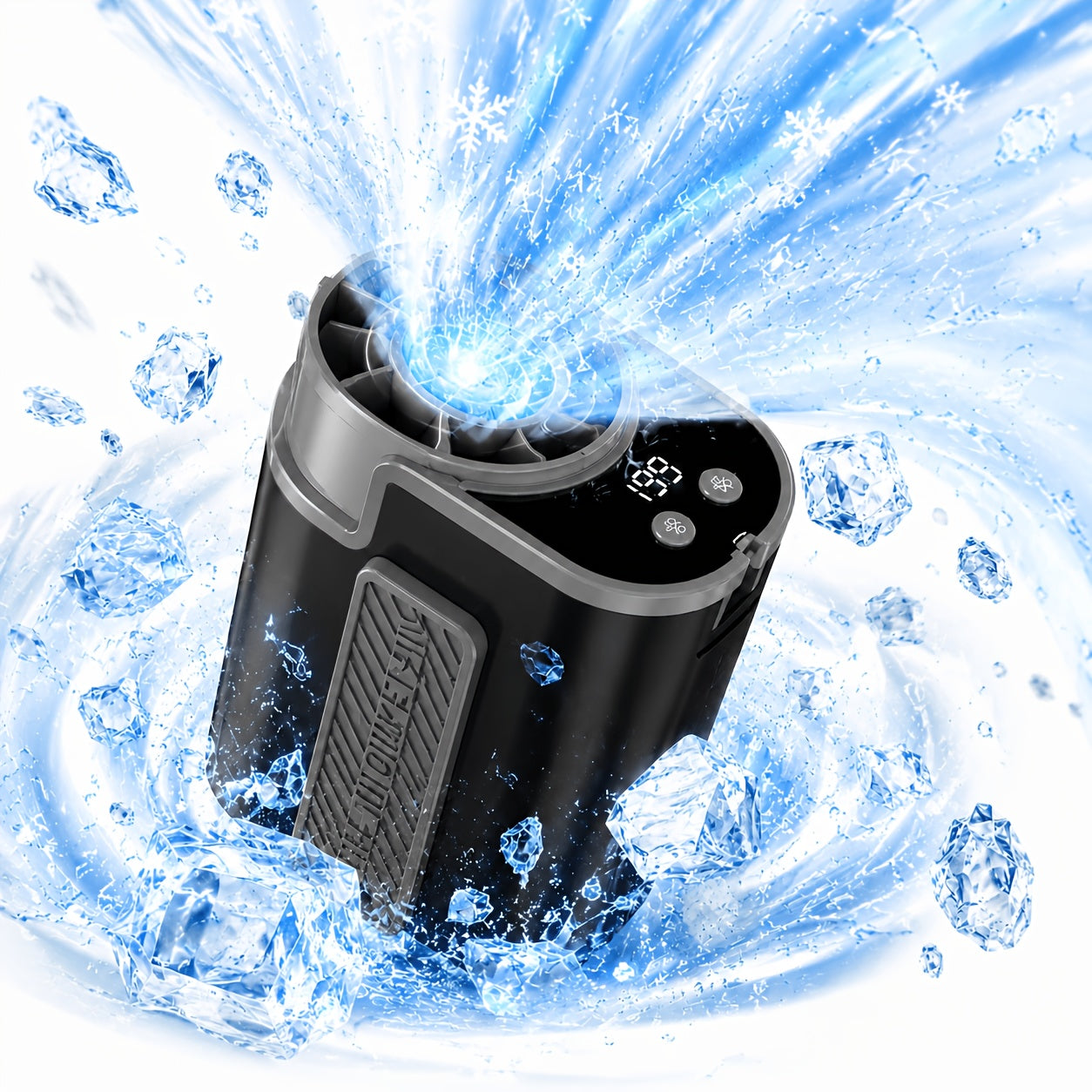 5-In-1 Cooling Fan, Waist Fan, Clamp Fan, Desktop Fan And Handheld Fan, 199 Speed Settings, with LED Display, Silent Motor, Quick Charging And Shock-Resistant Design. Father'S Day Gift, Suitable for Daily Use