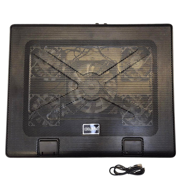 Laptop Cooling Pad 3/5 Fans Adjustable Stand USB Quiet Cooler with LED for 12–17 Inch Notebook