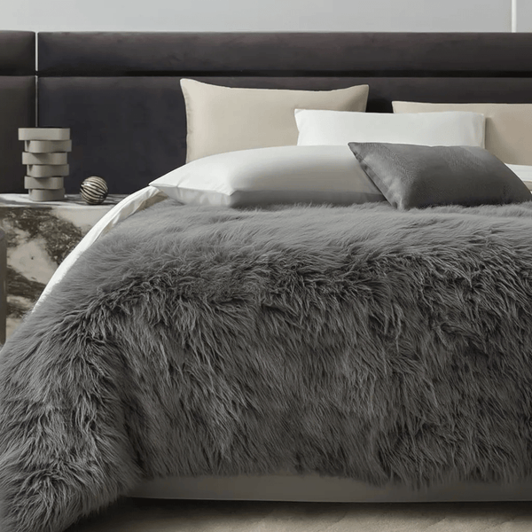 Super Plush Shaggy Fur Duvet Cover Set 3pcs | Ultra Soft Luxury Bedding for Winter | Warm, Cozy & Hotel-Grade Comfort | Premium Faux Fur Bed Set for Deep Sleep & Stylish Bedrooms