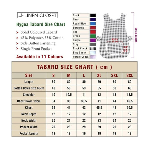 Tabard Apron | Aprons for Men, Women, and Ladies | Professional Cooking Aprons with 2 Pockets | Adjustable Kitchen Apron for Baking, BBQ, Grilling, Gardening, Crafting, Cleaning, Painting, Barista, Restaurant Work | Cute & Stylish Gift Apron for Mom, Sist