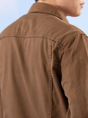 Spring and Autumn Hot Men's Denim Jacket for Teens, High-End Long Sleeve Turn- Collar Casual Coat