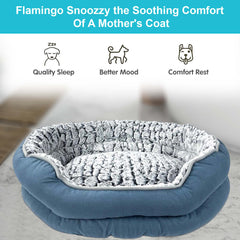 Dog Bed - Washable Rectangle Dog Beds, Anti-Anxiety, Soft Plush Non-Slip Bottom Pet Bed Mattress Mat Machine Washable