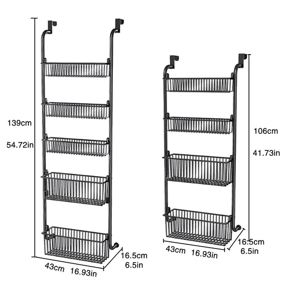 4/6-tier Over Door Storage Kitchen, Spice Rack Over Door, over Door