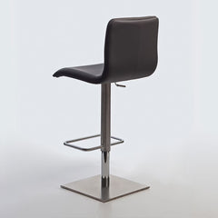 Peressini Rio Grey Faux Leather Gas Lift Bar Stool
