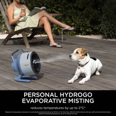 Shark Flexbreeze Hydrogo Misting Fan in Glacier Blue, FA050UKBL