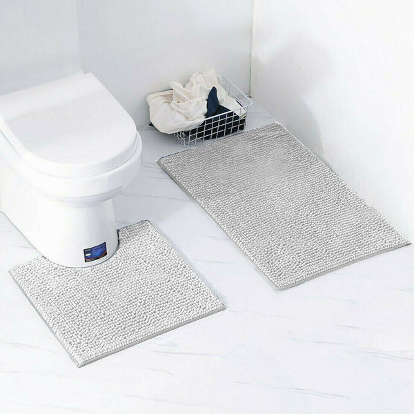 2-Piece Loop Bath Mat Set – Soft, Absorbent, and Quick-Drying Bathroom Mats with Non-Slip Backing for Safe, Comfortable, and Stylish Everyday Use