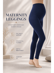 Maternity Leggings for Women – High Waist Over Bump Pregnancy Leggings | Soft Stretch Soft Touch Fabric | Pregnancy Leggings for Everyday Wear, Lounge, Work & Exercise