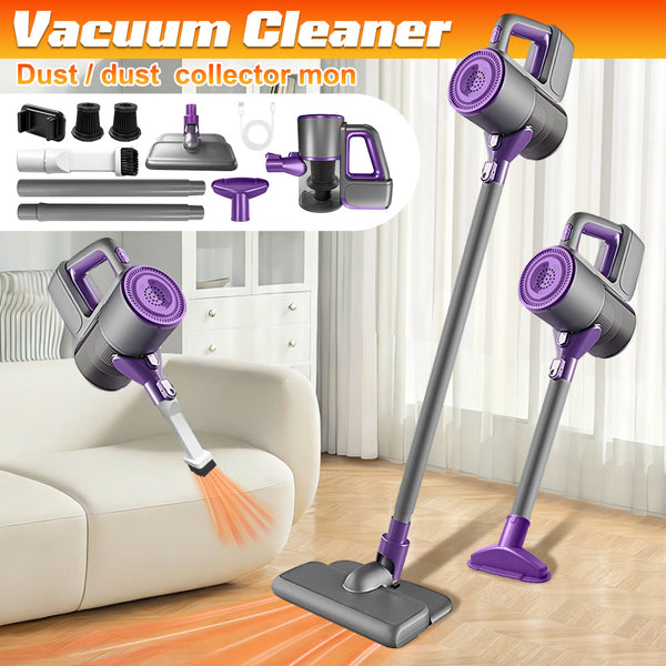 3-in-1 Vacuum Cleaner Handheld Cordless Powerful Suction Rechargeable Car Vacuum Portable Home Stick Vacuum Wet Dry Dust Collector High Power for Home Car Auto Cleaning