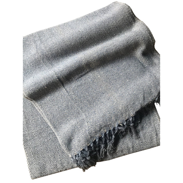 Cotton Herringbone Sofa Throw Blanket 260x260cm (perfect for KING sized bed) – Soft, Cozy & Warm Bed or Sofa Blanket, 13 Colours, Machine Washable, Hypoallergenic, Perfect Gift for Home or Travel
