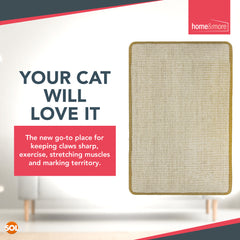 Cat Scratching Mat 60cm x 40cm | Sisal Cat Scratcher Pad for Kittens & Indoor Cats | Durable Scratch Board to Protect Furniture | Non-Slip Pet Scratching Pad | Large Cat Claw Care Mat | Cat Exercise & Stretching Toy