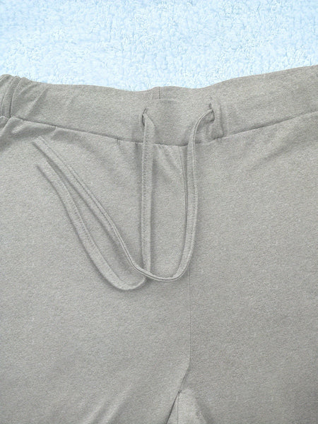 European and American Spring/Summer New Fashion Women's Bottoms: Flared Straight-Leg Pants with Classic English Text Print, Daily Casual Butt-Lifting Peach Butt Long Pants, Three-Piece Set
