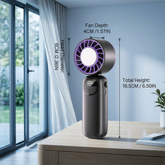 Portable Handheld Fan, 2-in-1 High-Speed Cooling Fan: Built-in Gel Ice Pack for summer, Perfect for Office, Travel & Outdoors