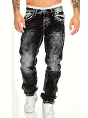 American Snowflake Jeans, Fashionable and Versatile Straight-Leg Pants
