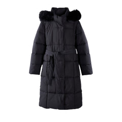 Long Belted Puffer Coat Winter Wonderland Outfit Women Casual Jacket, Versatile Winter Outerwear With Chic Design, Perfect For Everyday Fashion And Cold Weather Comfort
