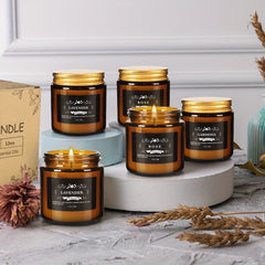 12pcs 3.5-ounce Scented Candles, Retro And Exquisite Design, Soft Fragrance, Soy Wax Amber Candles, Perfect for Valentine's Day, Weddings, Birthdays, Parties, Yoga, Swimming Pools, Home Decoration And As An Excellent Gift for Friends And Family.