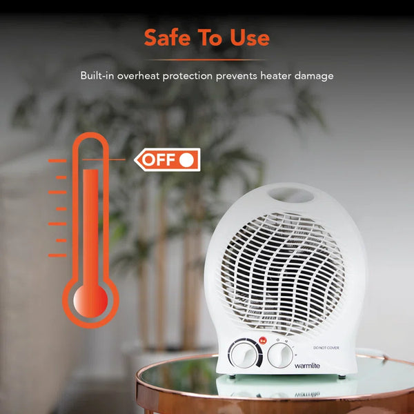 Thermo Fan Heater with 2 Heat Settings and Overheat Protection, 2000W