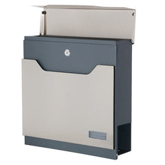 Phoenix Estilo Top Loading Letter Box MB0123KS in Stainless Steel with Key Lock