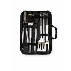 6 Piece BBQ Tool Set Stainless Steel Barbecue Tool Set with Carry Case for Grill, Camping, Outdoor Cooking