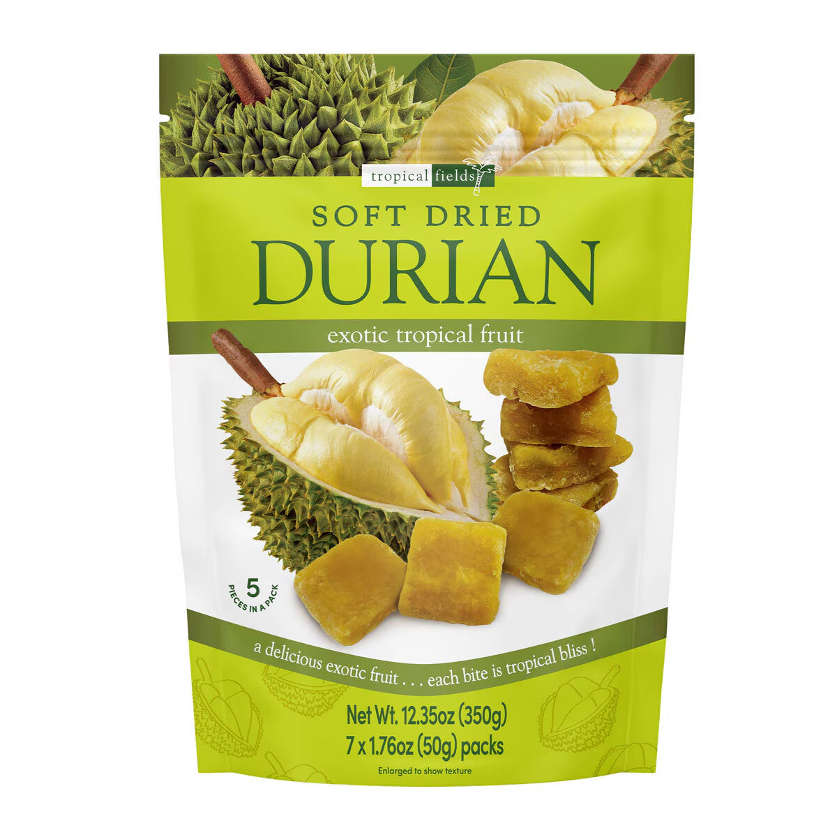 Tropical Fields Soft Dried Durian, 350G
