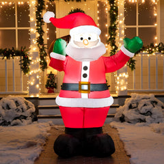 Joiedomi 6 FT Christmas Inflatable Santa with Gift Bag, Blow up Xmas Inflatable Decorations with Build in Leds for Christmas Decor, Yard Indoor Outdoor Garden Lawn Winter Decorations