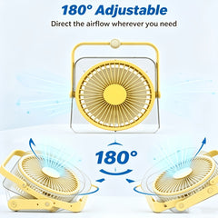 USB Rechargeable Mini Fan with High Speed Airflow And Long Battery Life for Study Office Commuting And Travel