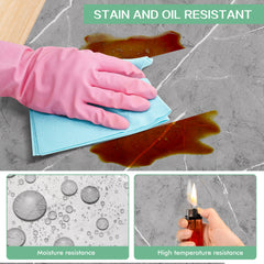10pcs/ 12pcs Marble Pattern Self-Adhesive Wallpaper - White/ Grey/ Black (Length: 59.99 cm), Self-Adhesive PVC Wallpaper for Indoor and Kitchen Decor, Durable and Easy to Adhere, Lightweight Marble Pattern, Fashionable Accents | Self-Adhesive Wall S