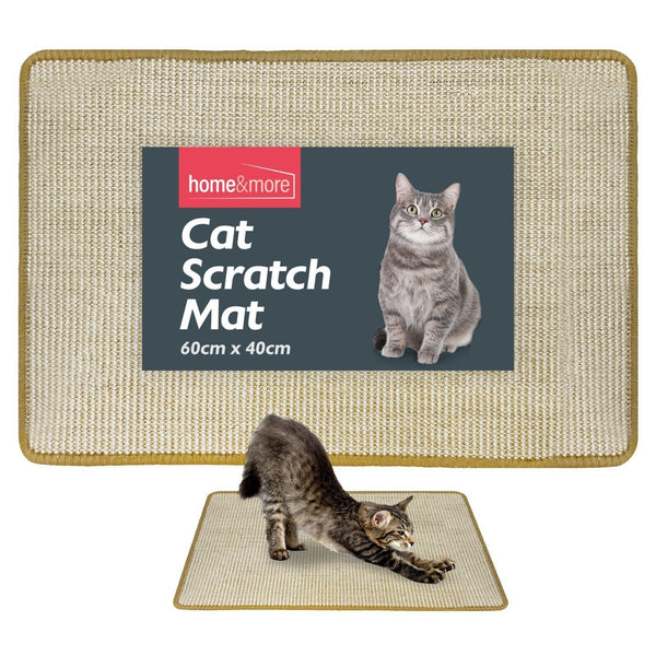 Cat Scratching Mat 60cm x 40cm | Sisal Cat Scratcher Pad for Kittens & Indoor Cats | Durable Scratch Board to Protect Furniture | Non-Slip Pet Scratching Pad | Large Cat Claw Care Mat | Cat Exercise & Stretching Toy