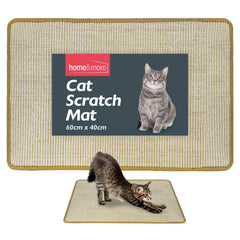 Cat Scratching Mat 60cm x 40cm | Sisal Cat Scratcher Pad for Kittens & Indoor Cats | Durable Scratch Board to Protect Furniture | Non-Slip Pet Scratching Pad | Large Cat Claw Care Mat | Cat Exercise & Stretching Toy