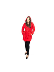NOROZE Women’s Fleece Coat | Long Sleeve Belted Button Jacket | Warm Winter Outerwear | UK Sizes 8–26
