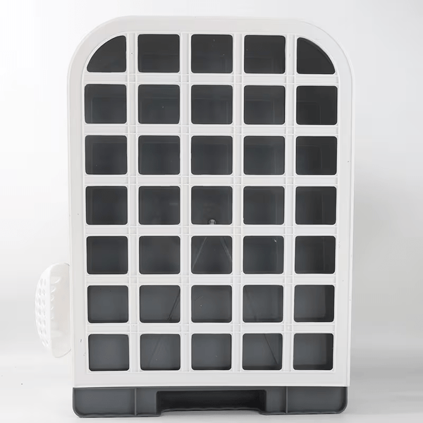 2PCS XL Large Cat Litter Box Self Cleaning Pan Drawer Anti-Splashing Cat Potty Tray Grey 49X35X37CM