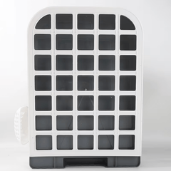 2PCS XL Large Cat Litter Box Self Cleaning Pan Drawer Anti-Splashing Cat Potty Tray Grey 49X35X37CM