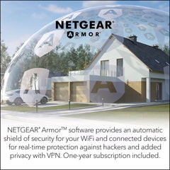 Netgear Nighthawk MK73S Dual-Band Wifi 6 Mesh System, 3Gbps, Router and 2 Satellites MK73S-100EUS