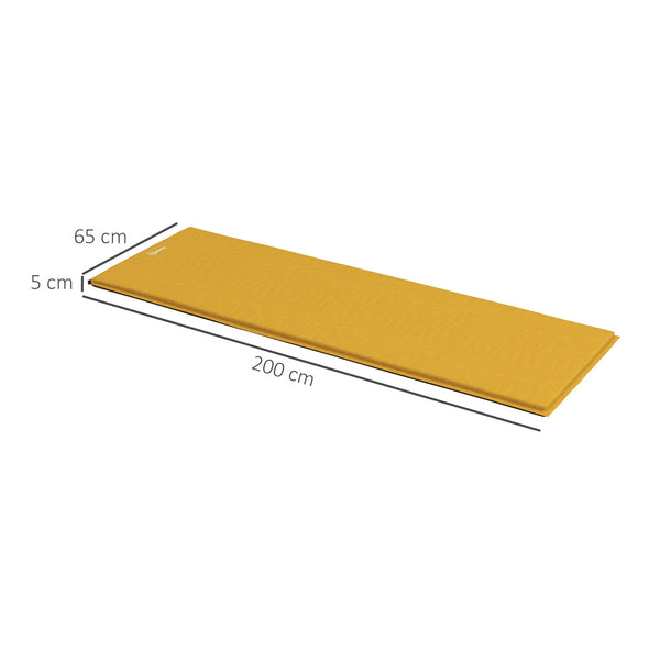 Self-Inflating Camping Sleeping Pad, Single Air Bed with Carry Bag