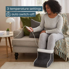 Beurer FW20 Cosy Electric Heated Foot Warmer, Grey