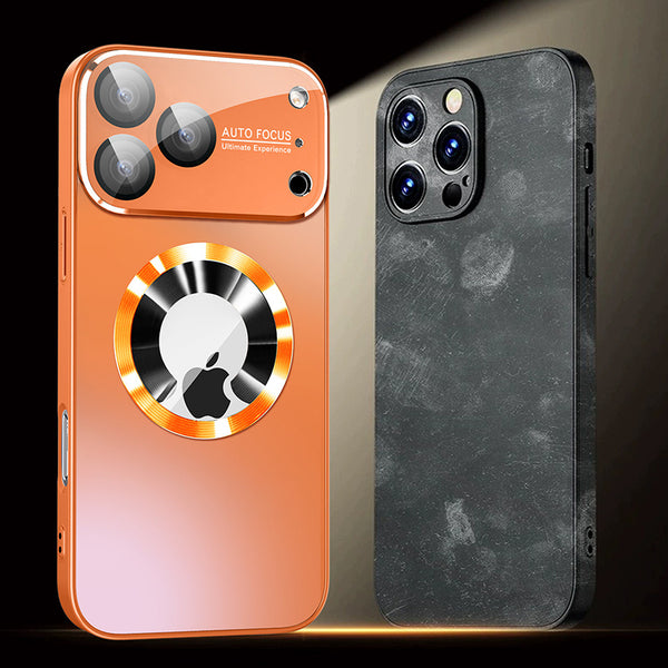 Phone Case - New Luxury Matte PC Non-Slip Frosted Phone Case for Iphone 17 Air 16 15 14 Pro Max Plus Lens Camera Protection Cover Magnetic