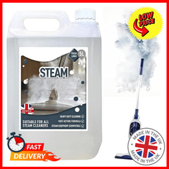5 Litres Steam Fresh Linen Scent For Steam Mops & Cleaners Ideal For Floors, Tiles, Glass & Washable Hard Surfaces