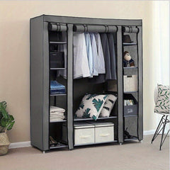 Portable Wardrobe 128x45x173cm Fabric Wardrobes for Bedroom Large Foldable Closet Storage Oranisers Portable Wardrobes for Bedroom
