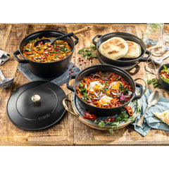 STAUB Stackable 3 Piece Pot Set in Black