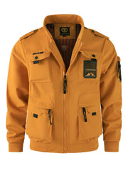 Men'S Fashion Thin Jacket Men New Spring Casual Cargo Multi-Pocket Thin Jacket Men Spring Autumn Outdoor Thin Loose Jacket for Men