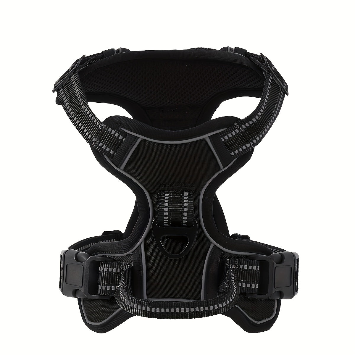 Non-Tension Pet Carrier with 2 Leash Clips Adjustable Padded Dog Vest Reflective Non-Choking Pet Oxford Vest with Easy to Control Handle for Small Medium And Large Dogs