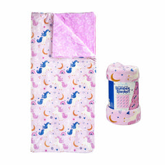 Ashford Home Faux Fur Slumber Bag Blanket in 4 Designs, 137 X 142 Cm