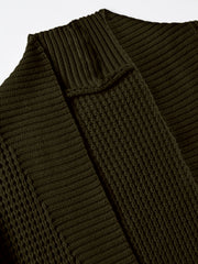 Men'S Casual Long-Sleeved Knitted Cardigan with Pockets in Autumn And Winter New Solid Color Style