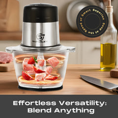 SUPERLEX Mini Chopper 300W Motor 6 Second Quick Mincing Dual Speed Control 1000ml Capacity One Touch Chop