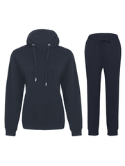 Women 2Pc Tracksuit Set - Comfort-Fit Hoodie and Sweatpants Cord Set - Versatile Joggers Casual Sportswear for Daily Wear, Ladies Gym, Outdoor and Workouts