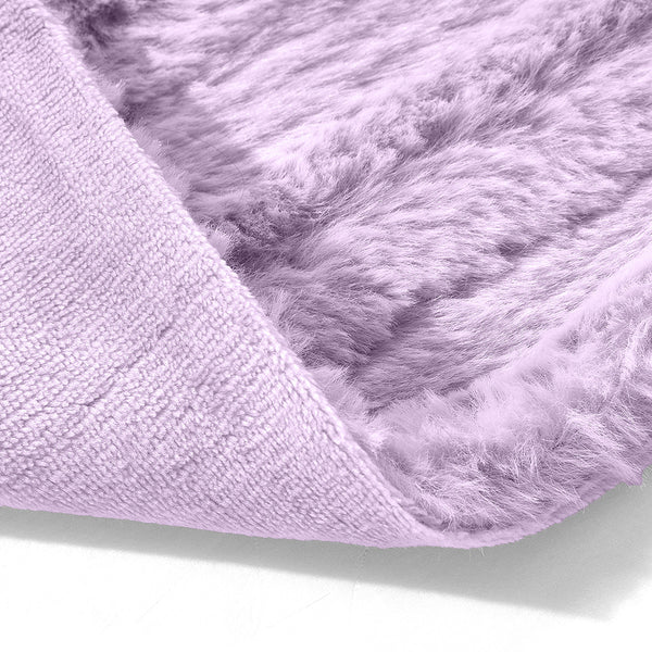 3pcs Faux Rabbit Plush Bedding Set, Soft Fluffy Comfortable Thicken Warm Autumn-Winter Duvet Cover & Pillowcase Set, Machine Washable, Ideal for Hotel, Guest Room, Bedroom, Home Use,Christmas Presents, Single/Double/King/Super King Size (1*Duvet Cover + 2