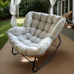 Skin-friendly Comfortable Outdoor Deck Rocker, Royal Papasan Chair