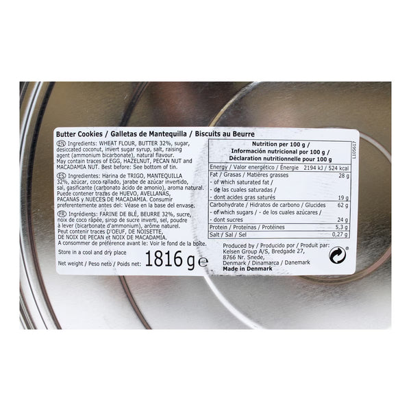 Kelsen Danish Butter Cookies, 1.8Kg