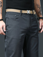 Men's Slim Straight-Leg Casual Pants, Skin-Friendly & Breathable, Perfect Gift for Him. Essential Trousers for Office Commute & Daily Leisure, Ideal for Spring and Autumn, Suitable for Both Business and Casual Occasions.